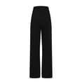 thumbnail image 5 of Kmdttou Women Plus Size Solid Color Fashionable And Comfortable High Waisted Workwear Pants With 8 Pockets For Casual Wear, 5 of 6
