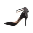 thumbnail image 3 of Womens I35 Kaison Bow Ankle-Strap Pumps, Black, 3 of 5