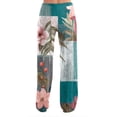 thumbnail image 4 of PEXLYCLU Hippie Clothes for Women, Boho Pants, Parachute Pants Woman, Boho Pants for Women - Hippie Harem Pants Women - Womens Yoga Pants – Comfy Bohemian Flowy Hippie Clothes, Blue L, 4 of 5