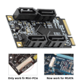 thumbnail image 4 of High-Speed SATA 3.0 Adapter Efficient Data Management: Mini PCIe to 4 Ports SATA 3.0 Adapter - Fast and Reliable, 4 of 6