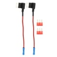 thumbnail image 1 of Unique Bargains 1 Set Universal 2pcs Auto Fuse Tap Add a Circuit Adapter 12V with 2pcs 10A Micro3 ATL Blade Type Fuse, 1 of 7