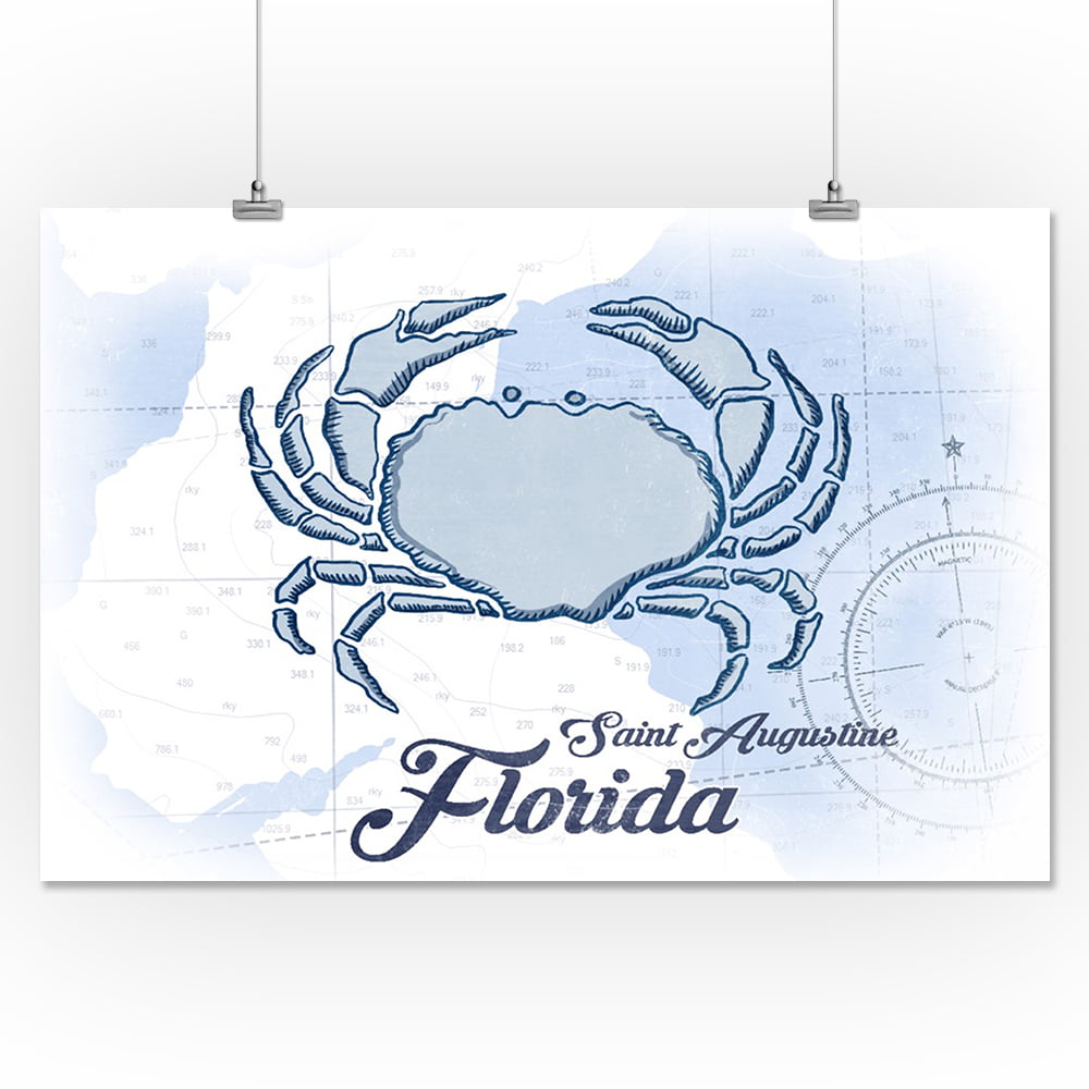 Blue Florida Lighthouse 24x36 Giclee Gallery Print, Wall Decor Travel Poster Coastal Icon 