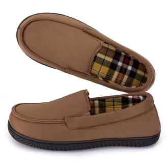 NWT Izod Brown Slippers size 11-12 Mens Izod Slippers XL 11-12 Chocolate Brown Suede Leather  main image 4