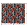 thumbnail image 5 of Pioneer Flower Floral Print Pattern Shower Curtain 84"x72", Bathroom Decorative Shower Curtain Set with 12 Hooks, Waterproof Washable, 5 of 6