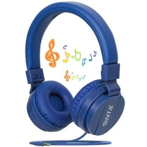 ONTA Kids Headphones for Boys Girls, Foldable Adjustable Stereo Wired over Ear Headphones for Kids, Toddler Earphones School Teen for School Computer Laptop Game(dark blue)
