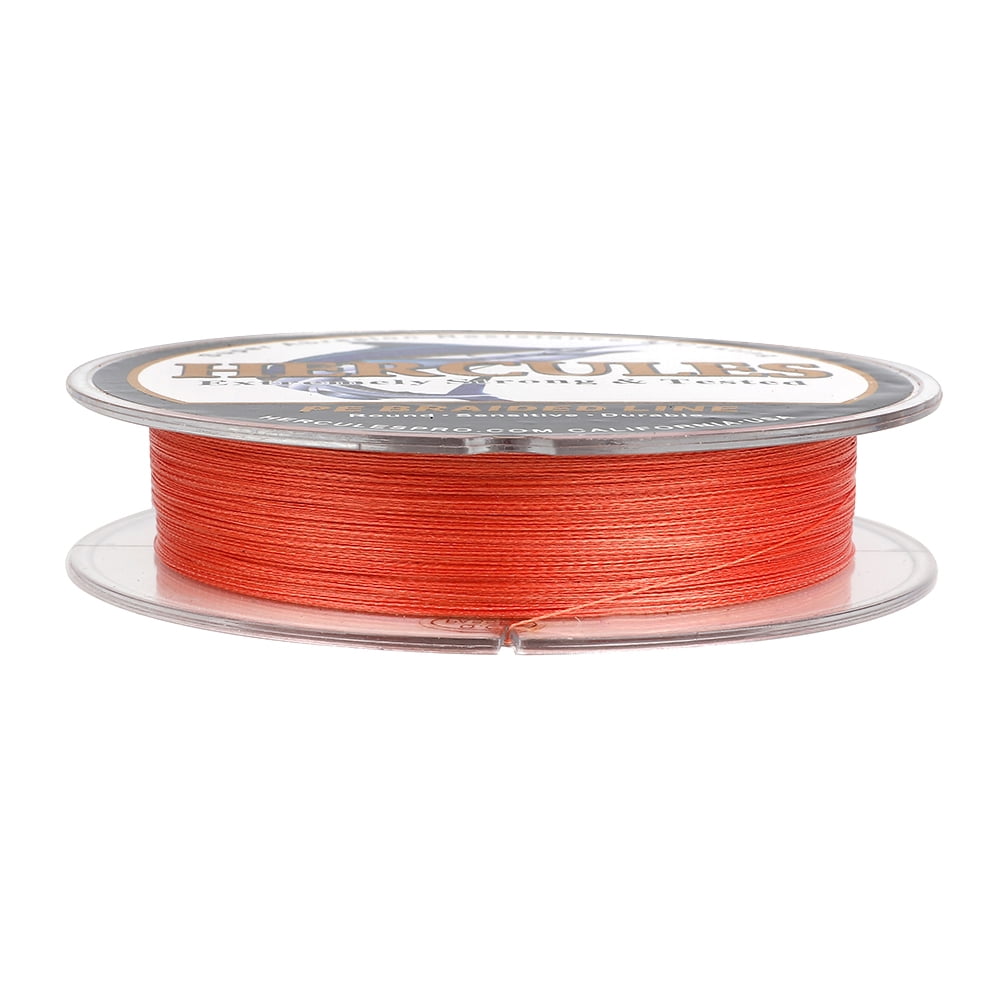 HERCULES Super Strong 500M 547 Yards Braided Fishing Line 20 LB Test for Saltwater Freshwater PE Braid Fish Lines 4 Strands - Red, 20LB (9.1KG), 0.20MM