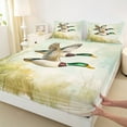 thumbnail image 3 of Manfei Country Mallard Bed Sheets,Rustic Farmhouse Cabin King Sheets,Flying Animal Sheet Set For Adults,Microfiber Bedroom Decor,4 Pieces, 3 of 7