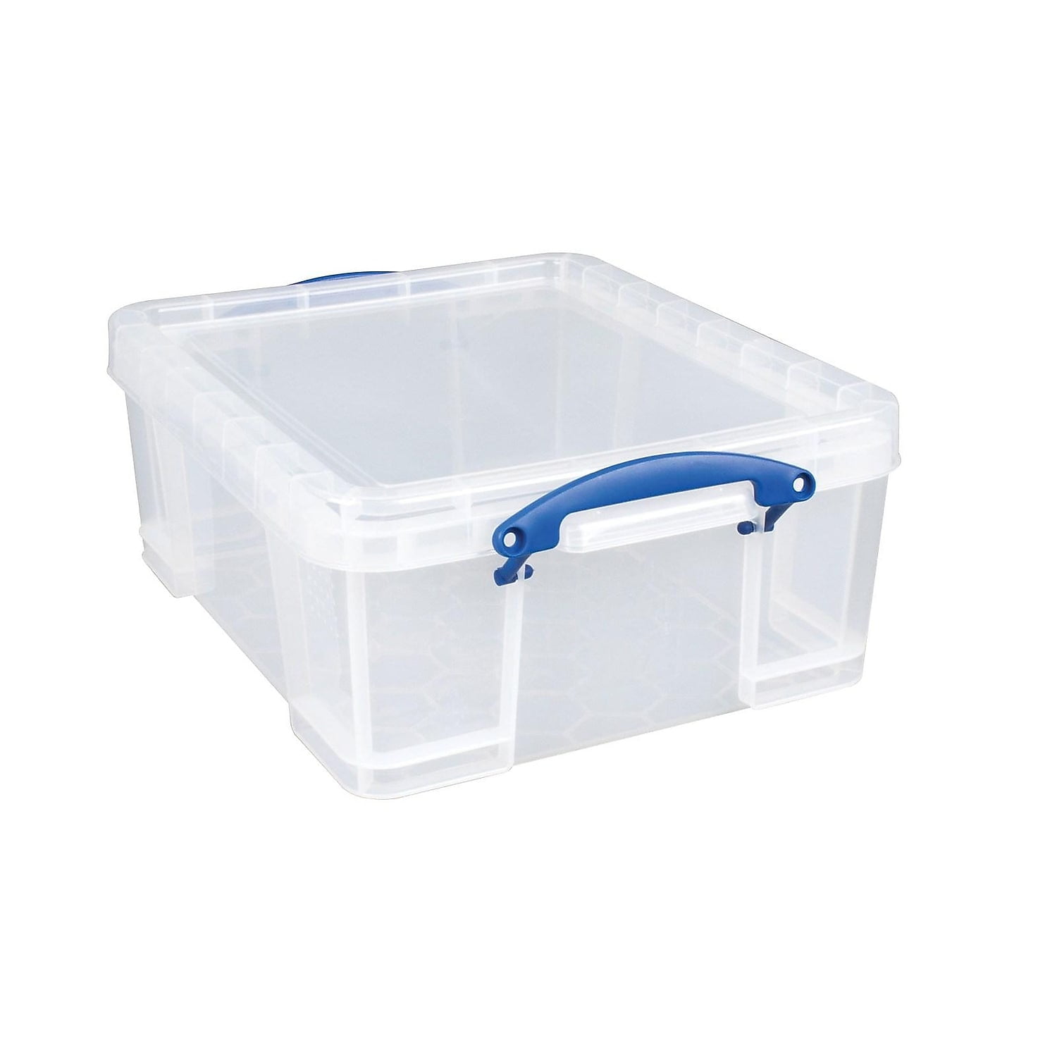 24h Del Really Useful Box Desktop Organiser Clear with 4 x 3 L Drawers 
