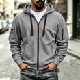 thumbnail image 4 of Trikvn Men's Full Zip Hoodies Sweatshirts Long Sleeve Casual Athletic Jackets with Arm Zipper Pockets Outdoor Hiking Workout Activewear Winter Coats Relaxed Fit Outerwear, 4 of 5