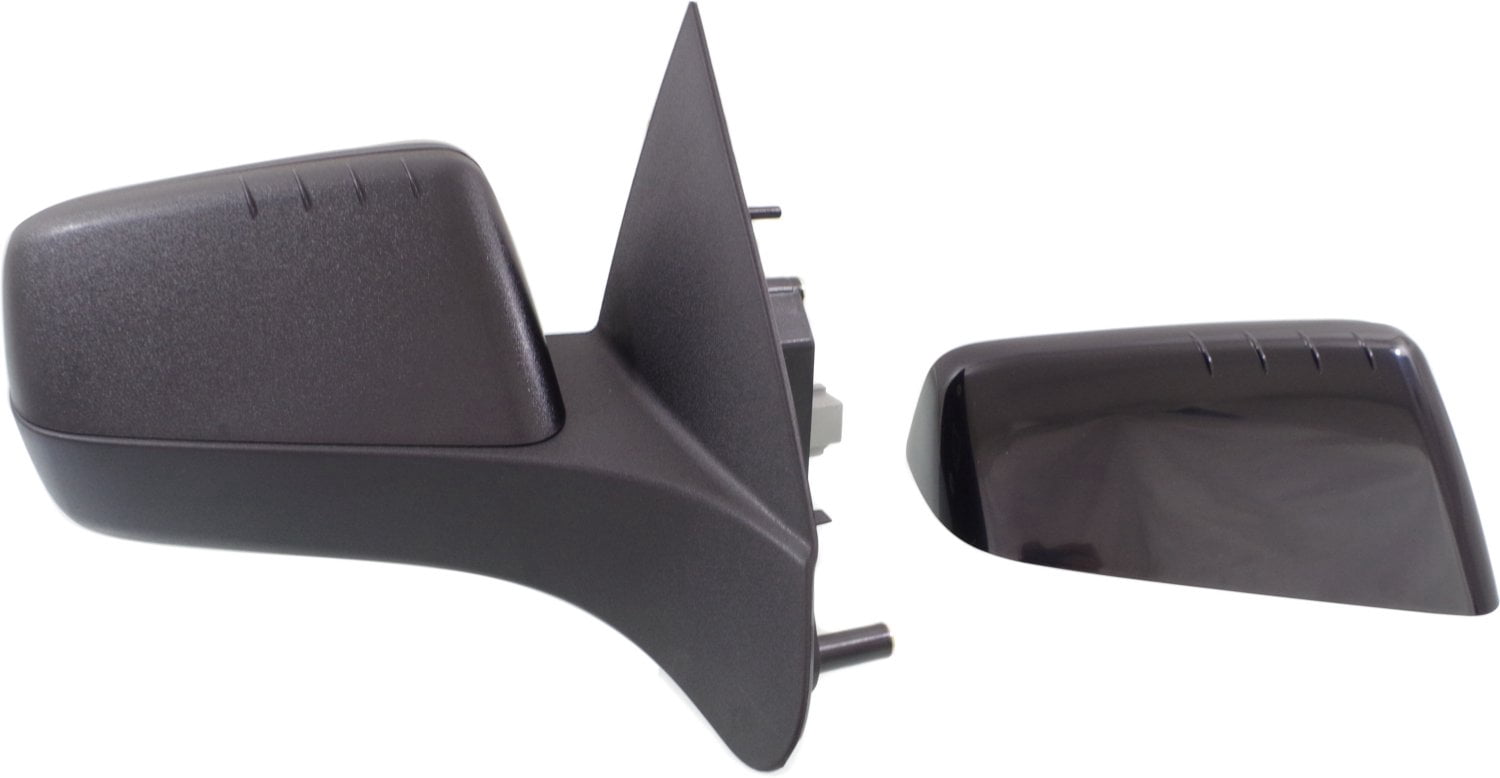Mirror Compatible With 2008-2011 Ford Focus Right Passenger Side Heated 1 Paintable and Textured Black Cap Kool-Vue