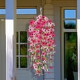 thumbnail image 4 of Hogar y jardín, flores artificiales, orquídea morada, violeta y verde, decoración colgante para bodas, interior y exterior, ramas decorativas., 4 of 6