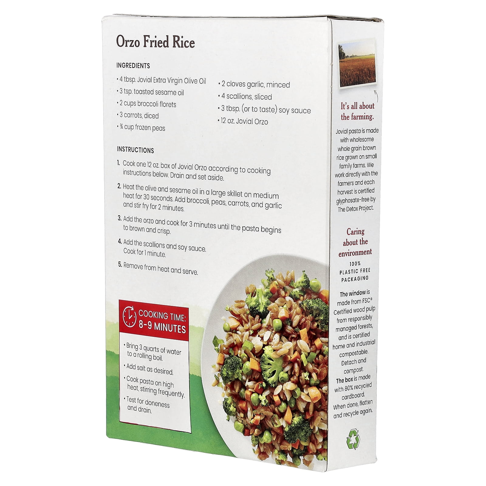 Jovial Gluten Free Orzo 12 oz