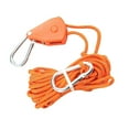 thumbnail image 1 of S SERENABLE Camping Ratchet Rope Hanger Accessories Tarp Backpacking Tent Windproof Rope 5m Orange, 1 of 9