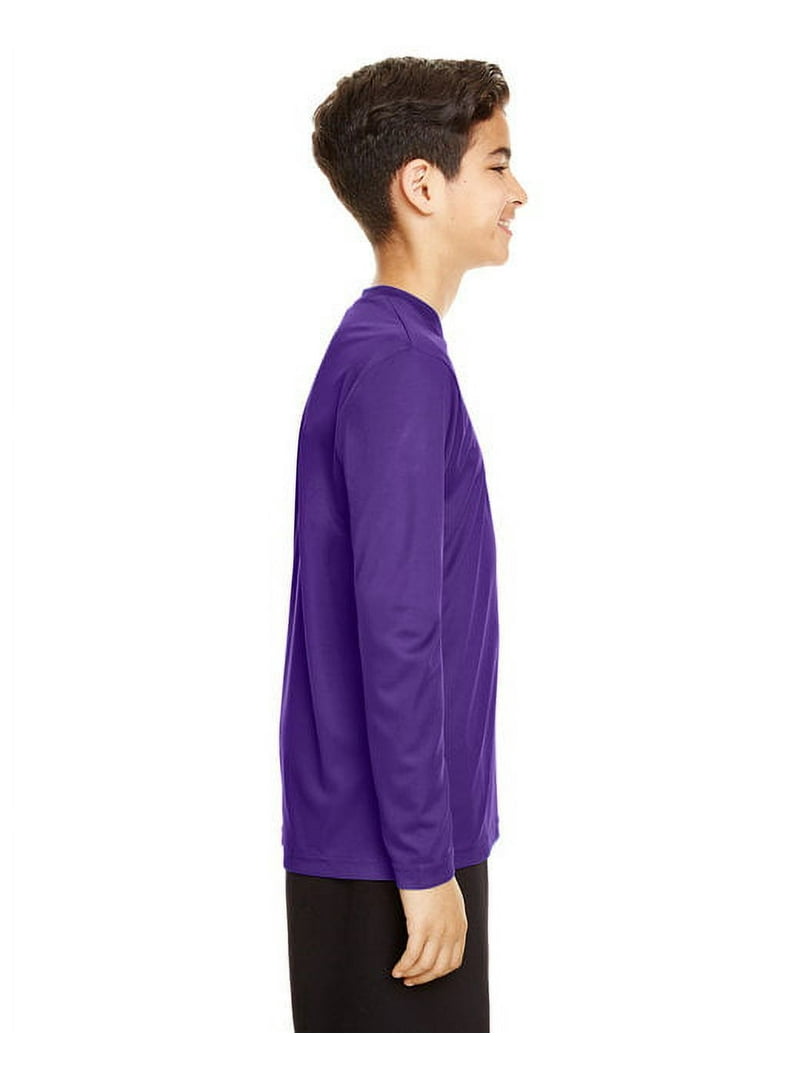Youth Zone Performance Long-Sleeve T-Shirt, Sport Purple L