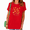 Red, variant on UNISHE Women's Boho Wildflower Graphic Tee Casual Summer Short Sleeve Crewneck Shirt Tops
