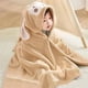 thumbnail image 4 of Falda de baño para niños engrosada, bata de baño para bebés recién nacidos, capa con capucha suave, forro polar coral, lote de entrega cálido, 4 of 5