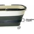 thumbnail image 4 of SAMMART 26L (6.8 Gallons) Collapsible Plastic Laundry Basket with Handle & Wheels-Foldable Pop Up Storage Container/Basket with handle and Wheels-Portable Washing Tub, 4 of 6
