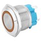 thumbnail image 1 of 2PCS 4 Pin Self Locking Push Button Switch with Ring Light 22mm IP65 for Ship Car Modification(Yellow 220VAC), 1 of 5
