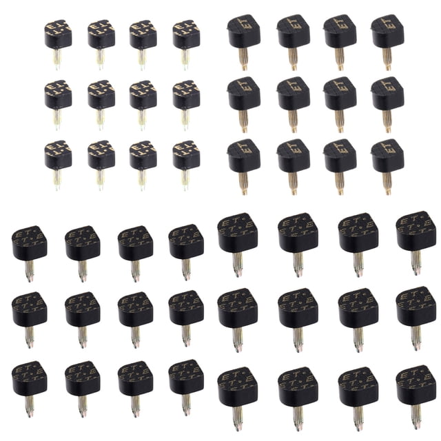 24 pares de tacones negros reemplazos de zapatos consejos de reparación tapones tapas Sunnimix Placas de tacón alto para mujeres