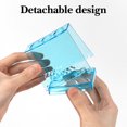thumbnail image 4 of Linkidea 2 Pack Countertop Toothbrush Holder for Bathroom, Shower, Plastic Manual Tooth Brush Stand, 3 Slots Tooth Brush Organizer Compatible with Colgate Renewal, Oral-B CrossAction (White+Blue), 4 of 6