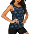 thumbnail image 2 of Gukieu Dandelions Print Women's Quick-drying Fitness Vest, Round Neck Sleeveless Fitness T-shirt, Suitable for Yoga, Sports-Medium, 2 of 7
