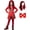 Red Princess Dress#, variant on Guvpev G'irls Red Princess Costume with Wig & Gloves, Halloween Villain Cosplay Outfit, Princess Dress Up Jumpsuit for Birthday Party & Role Play, Ages 3-12 Y
