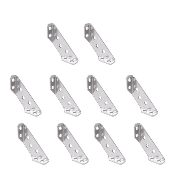 Conector de fijación de ángulo de código de esquina de acero inoxidable Soporte triangular para muebles E7
