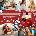 thumbnail image 2 of GVAKMM Popcorn Machine, Hot Air Popcorn Maker Kit Gift Box, Portable Home Popcorn Popper Machine, 10-Cup,Oil-Free,Retro Style,Compact and Cute, 2 of 6