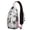 Colorful Tropic, variant on Tropical Floral Sling Backpack, Lightweight Crossbody Daypack with Exotic Botanical Design, Ideal for Beach Travel, Summer Adventures, and Outdoor Activities