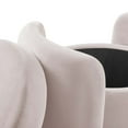 thumbnail image 6 of Nebula Upholstered Performance Velvet Ottoman Pink, 6 of 7