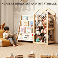 thumbnail image 6 of Sweet Time Montessori Kids Bookcase and Stuffed Animal Organizer, Toy Storage Organizer Nursery Bookshelves, Book Shelf for Kids Play Room, 6 of 9