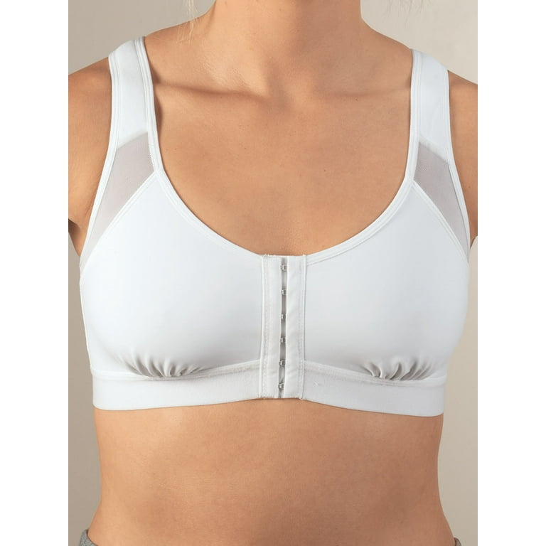 Supreme Comfort Posture Support Bra, Adjustable Padded Straps, Front  Closure, Breathable Mesh - Small, White