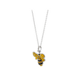 thumbnail image 2 of Women's Finecraft Bumble Bee Pendant Necklace in Sterling Silver, 18", 2 of 6