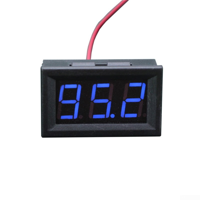 Mini DC 5120V Voltage Volt Meter Voltmeter Blue LED Panel 3 Digital