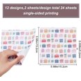 thumbnail image 2 of 1Set 24 Sheet 12 Styles Patterned Paper Pad 15.2x15.2cm Scrapbook Paper Pack Single-Sided Birthday Themed Pattern Colorful Cardstock Collection Decorative Album Background Paper DIY Card Craft, 2 of 8