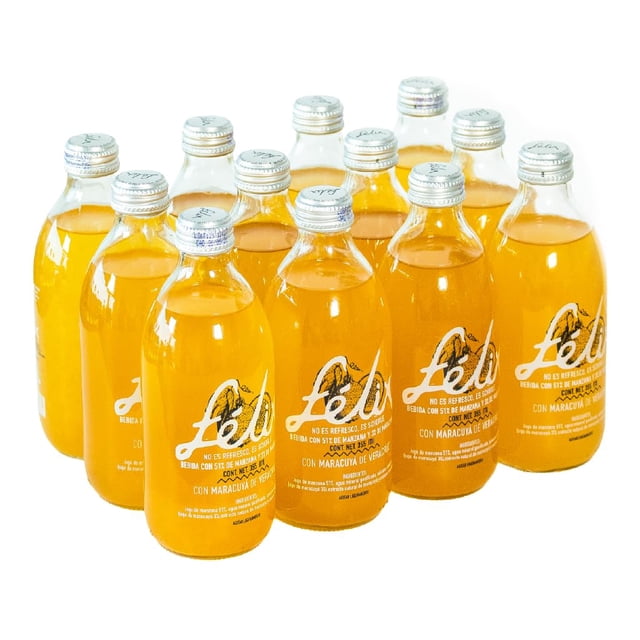 Félix Schorle – Soda 100% natural en botella de vidrio 355 ml – Pack 12 con jugo de fruta natural y agua mineral gasificada – Sin azúcares a&nti