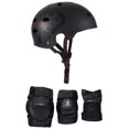 thumbnail image 1 of Pro Tec Skateboard Helmet CLASSIC SKATE Hosoi Black + KNEE/ELBOW/WRIST PADS Sz M, 1 of 3