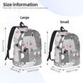 thumbnail image 4 of Balery Cats Group Vintage Canvas Backpack for Men and Women - Large Capacity, Durable Travel Laptop Bag for School, Work, Hiking, and Outdoor Activities, 4 of 7