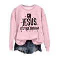thumbnail image 2 of Qiopertar Mode Femmes Décontracté Manches Longues Col Rond Imprimé Chandail en Molleton Hauts Blouse Offres de la Semaine Liquidation Moins de 5$ jusqu'à 90 % de Réduction, 2 of 5