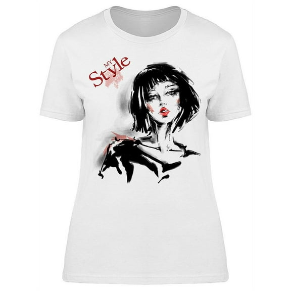 My Style; Alluring Model T-Shirt Women -Image by Shutterstock, Female x-Large
