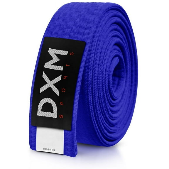 DXM SPORTS Brazilian BJJ Jiu Jitsu Karate Belt - Blue, 260cm