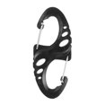 thumbnail image 1 of Mosquetón 8 S Shape Snap Biner Clip Hebilla para Acampar Al Aire Libre (L) (Negro), 1 of 7