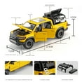 thumbnail image 3 of 1:32 Dodge RAM 1000 TRX Mammoth Picku coche en miniatura de aleación sonido y luz tirar hacia atrás juguete para niños coleccionables regalo de cumpleaños,Amarillo, 3 of 6