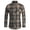 Gray, variant on Flannel Shirt for Men Plaid Button Down Long Sleeve Shirt Soft Casual Tops with Two Chest Pockets Orange L(L)