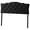 Black, variant on Bowery Hill Modern Faux Leather Tufted Queen Panel Headboard in Black