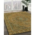 thumbnail image 3 of Ahgly Company Machine Washable Indoor Rectangle Abstract Cinnamon Brown Area Rugs, 6' x 9', 3 of 7