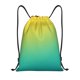 thumbnail image 1 of Fotbe Teal To Yellow Gradient Bolsa Mochila con Cordón Estampada, Bolsa de Gimnasio Deportiva, Bolsa Cinch, Bolsa con Cordón para Hombres y Mujeres-Medium, 1 of 6