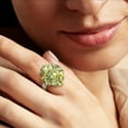 thumbnail image 2 of Ross-Simons 5.00 ct. t.w. Peridot Cluster Ring in Sterling Silver, Women's, Adult, 2 of 6