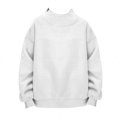 thumbnail image 3 of Abcomgle Girls Sweatshirt 14-16 Oversized Turtleneck Long Sleeve Girls Pullover Top Casual Sweaters for Teens Fleece Winter Clothes for Tween Girls,3-4 Years,White, 3 of 5