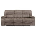 thumbnail image 3 of Pemberly Row Polyester Manual Triple Reclining Sofa in Kona Brown, 3 of 8